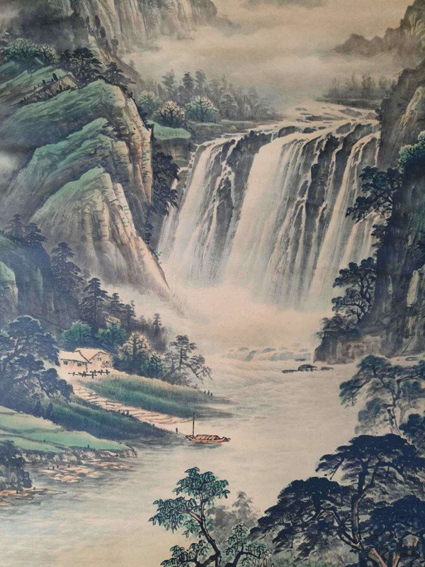郑板桥山水一幅,尺寸15066真假_图片_价格_评级-书画篆刻-爱藏网