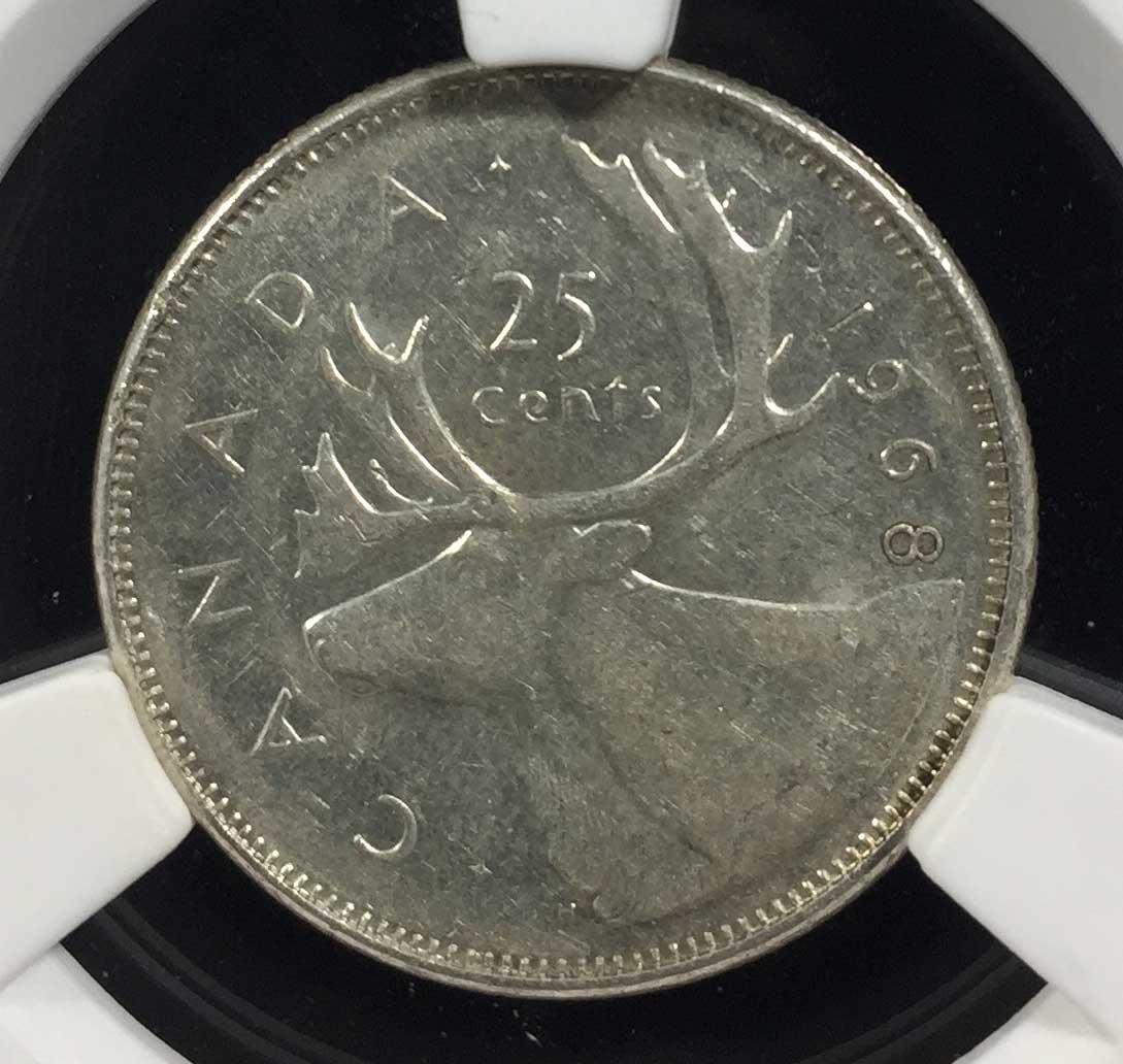 加拿大驯鹿银币 25分 五枚