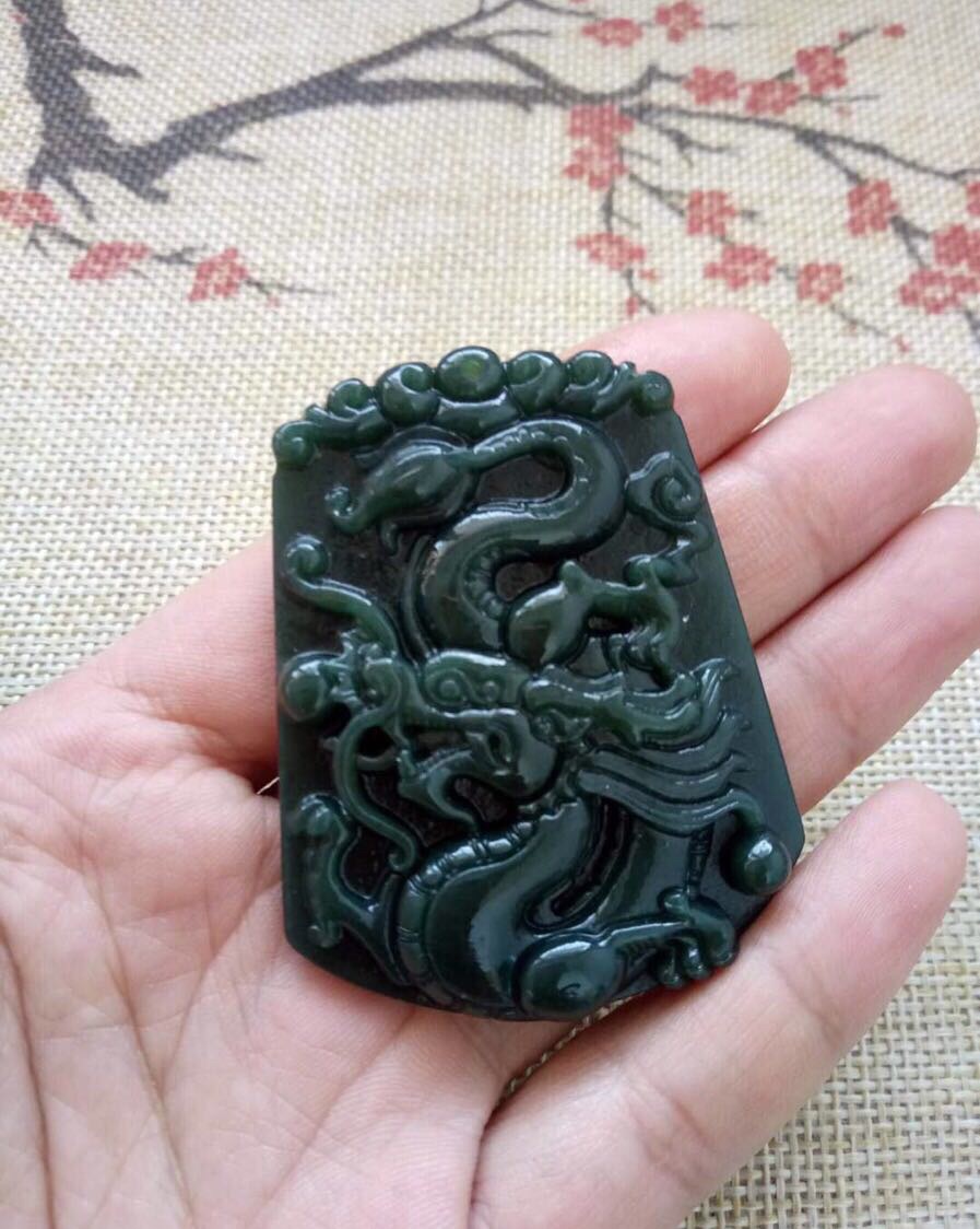 【新款】和田青玉龙牌 【材