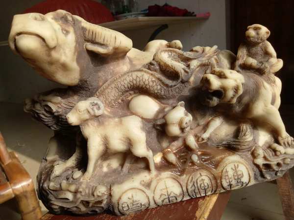 十二生肖玉雕,长约25.,宽约15真假_图片_价格_评级-文玩杂项-爱藏网