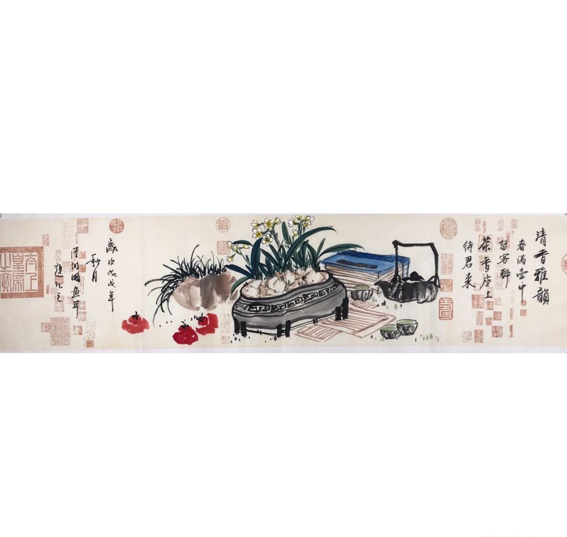 45cm作品材质:宣纸作者简介:陆弼国,祖籍广西,号翰墨山人,职业书画家