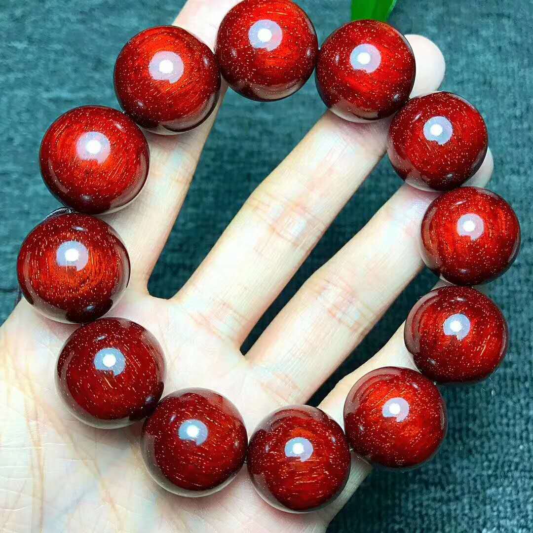 小叶紫檀2.0*12颗,鸡血红
