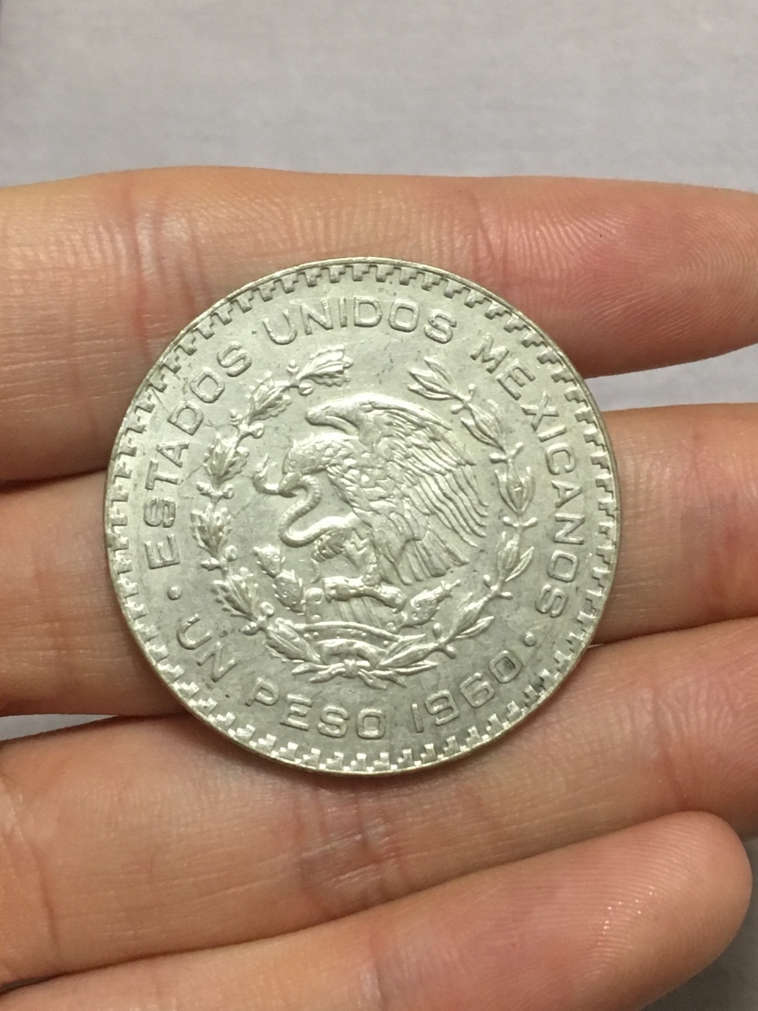墨西哥1比索银币图片