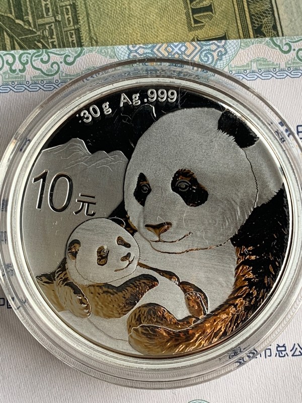 2019年30克999纯银熊猫币,全新品真假_图片_价格_评级-金银币-爱藏网