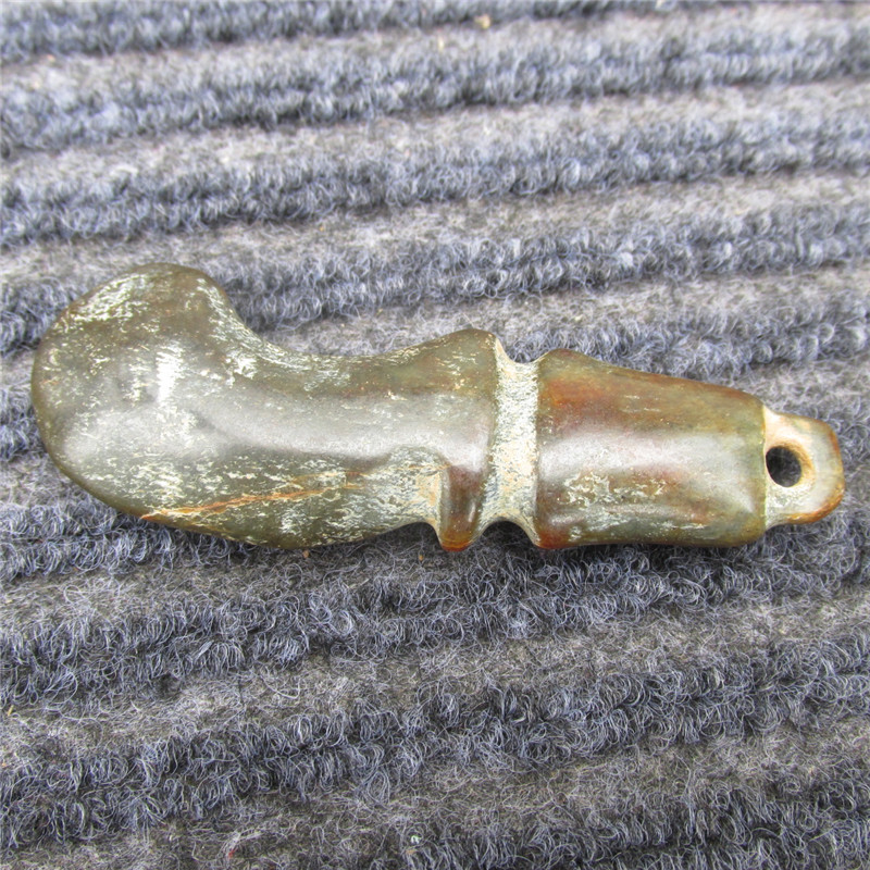 和田玉玉匕玉石手把玩件玉器