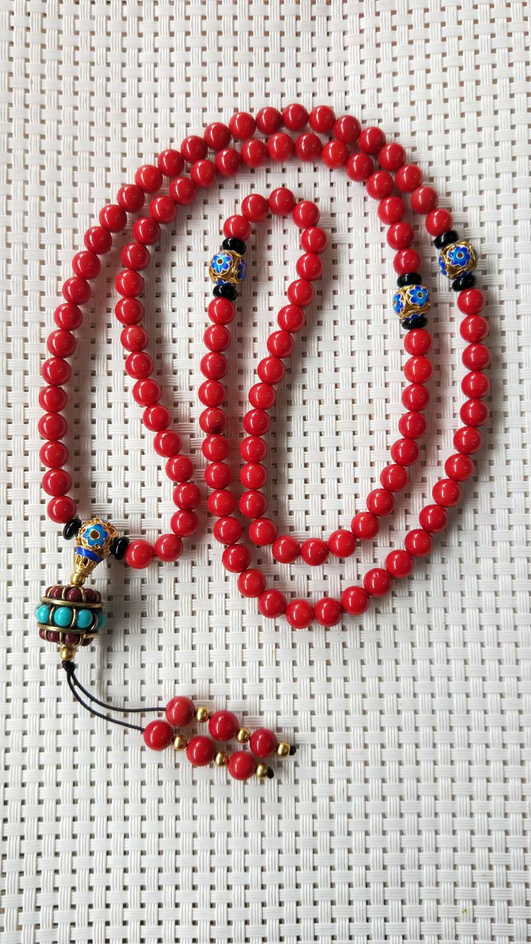 珊瑚108颗佛珠(手链),珠子