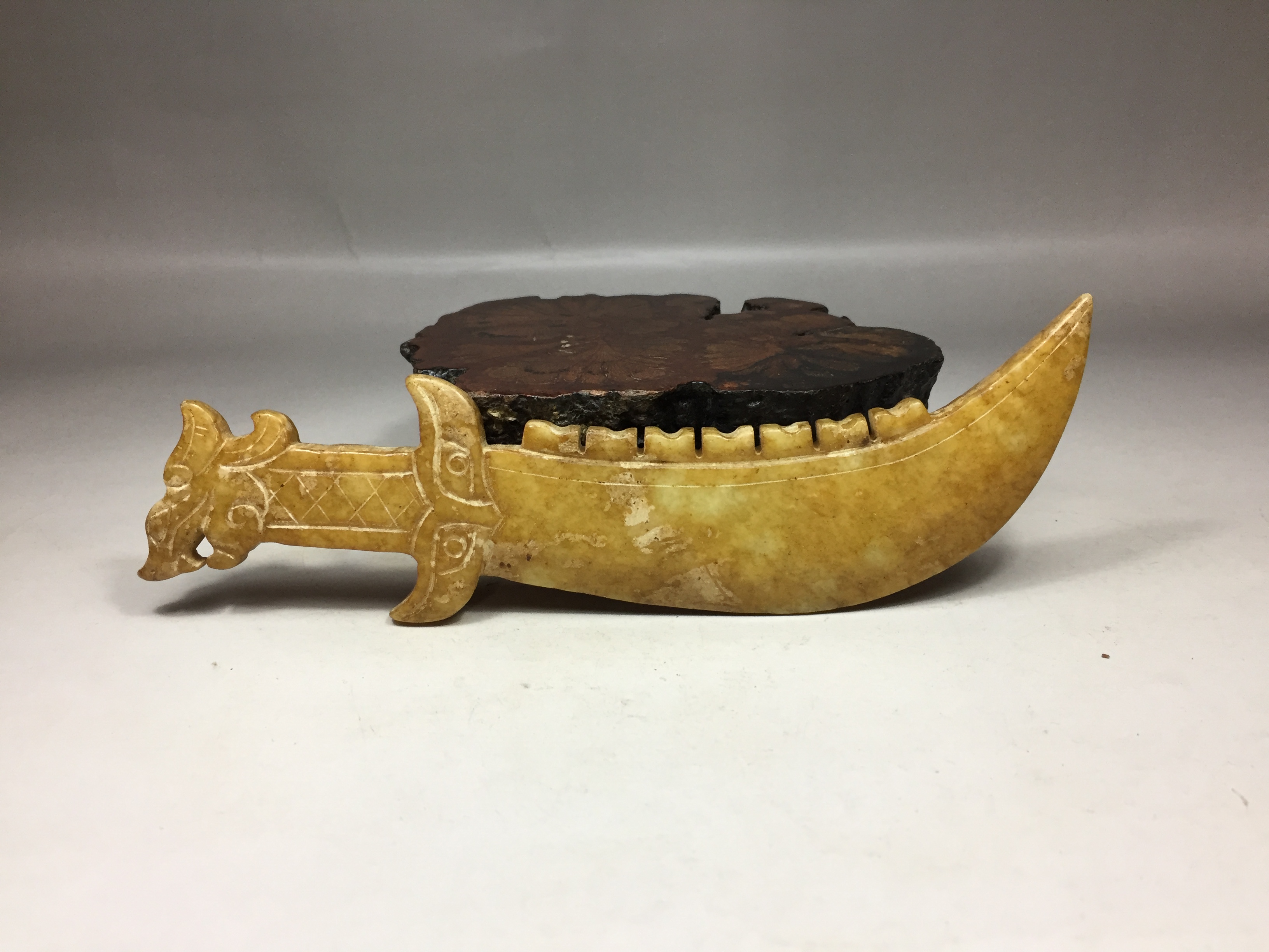 4y160 玉刀兵器玉器雕件