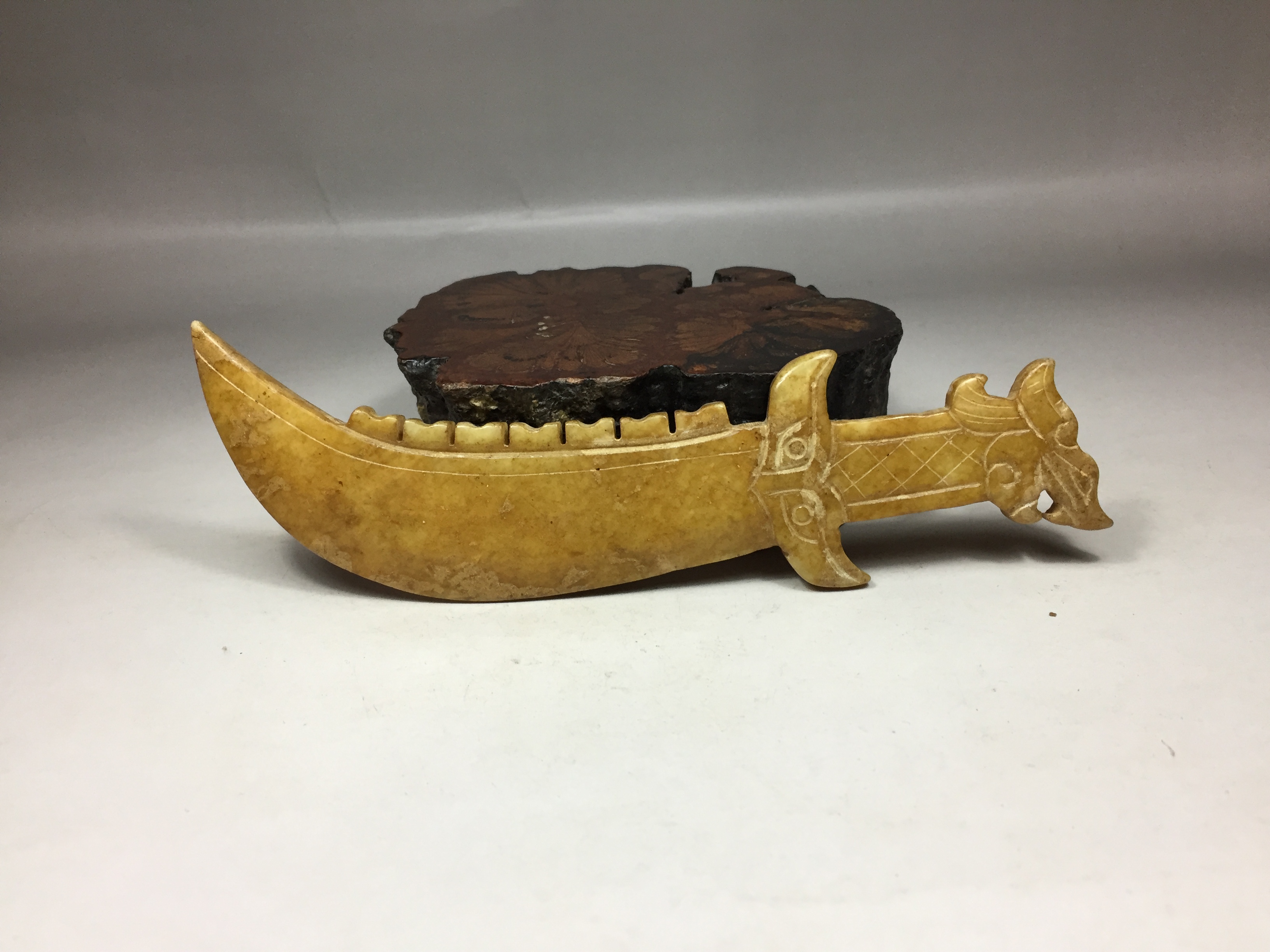 4y160 玉刀兵器玉器雕件