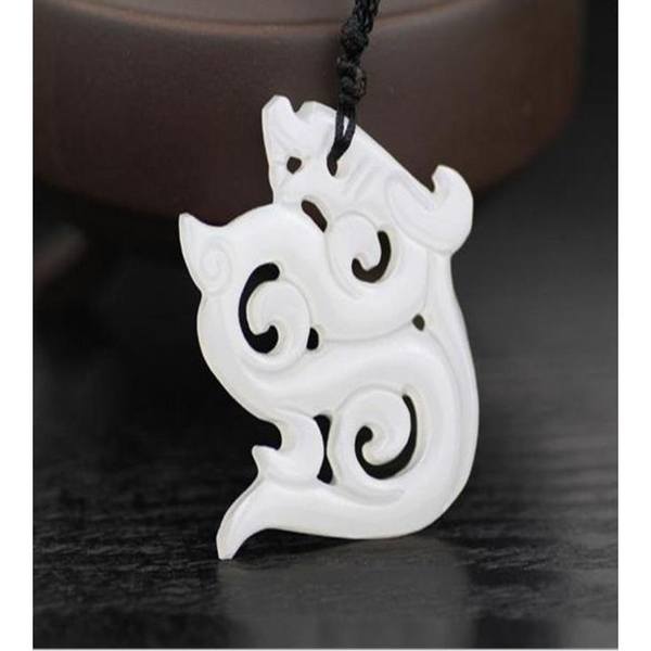 花千骨同款吊坠勾玉挂件炎水玉项链男女玉坠阿富汗白玉