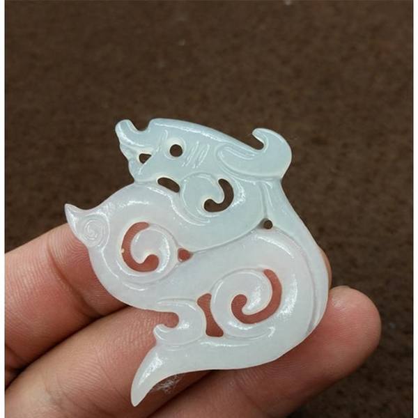 花千骨同款吊坠勾玉挂件炎水玉项链男女玉坠阿富汗白玉