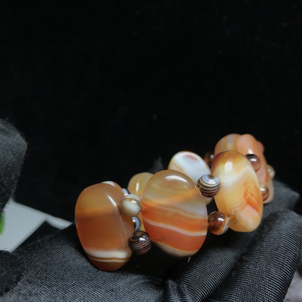 26佛教七宝天然玛瑙手链精品手串爱藏保真出品