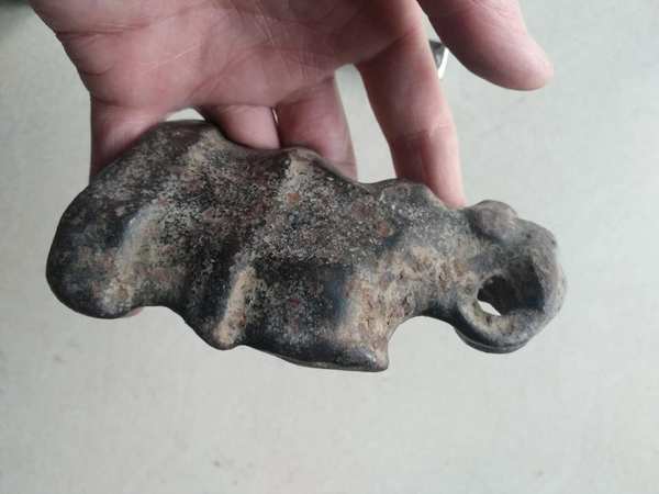 一线收来羊砣一只老秤砣如图包老