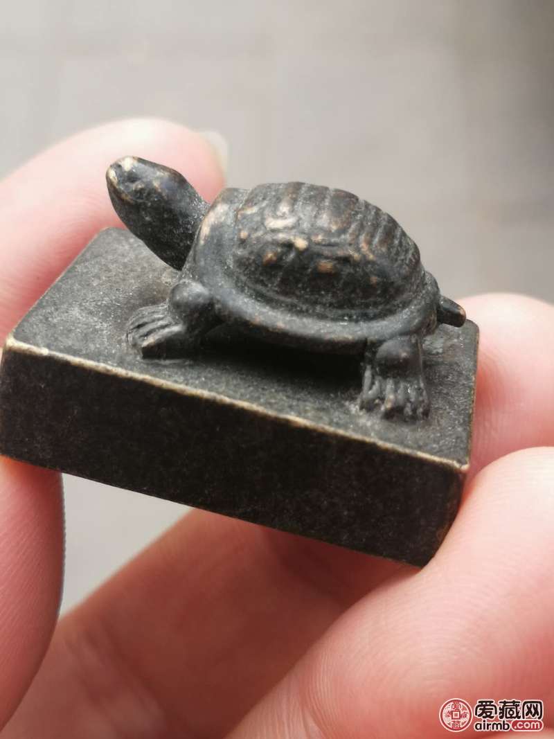 复古老铜乌龟印章