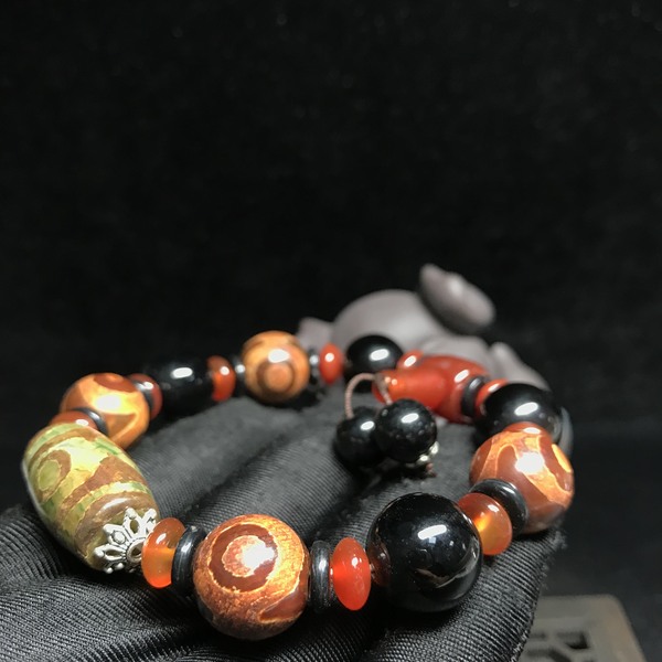 18佛教七宝天然玛瑙手链精品手串爱藏保真出品