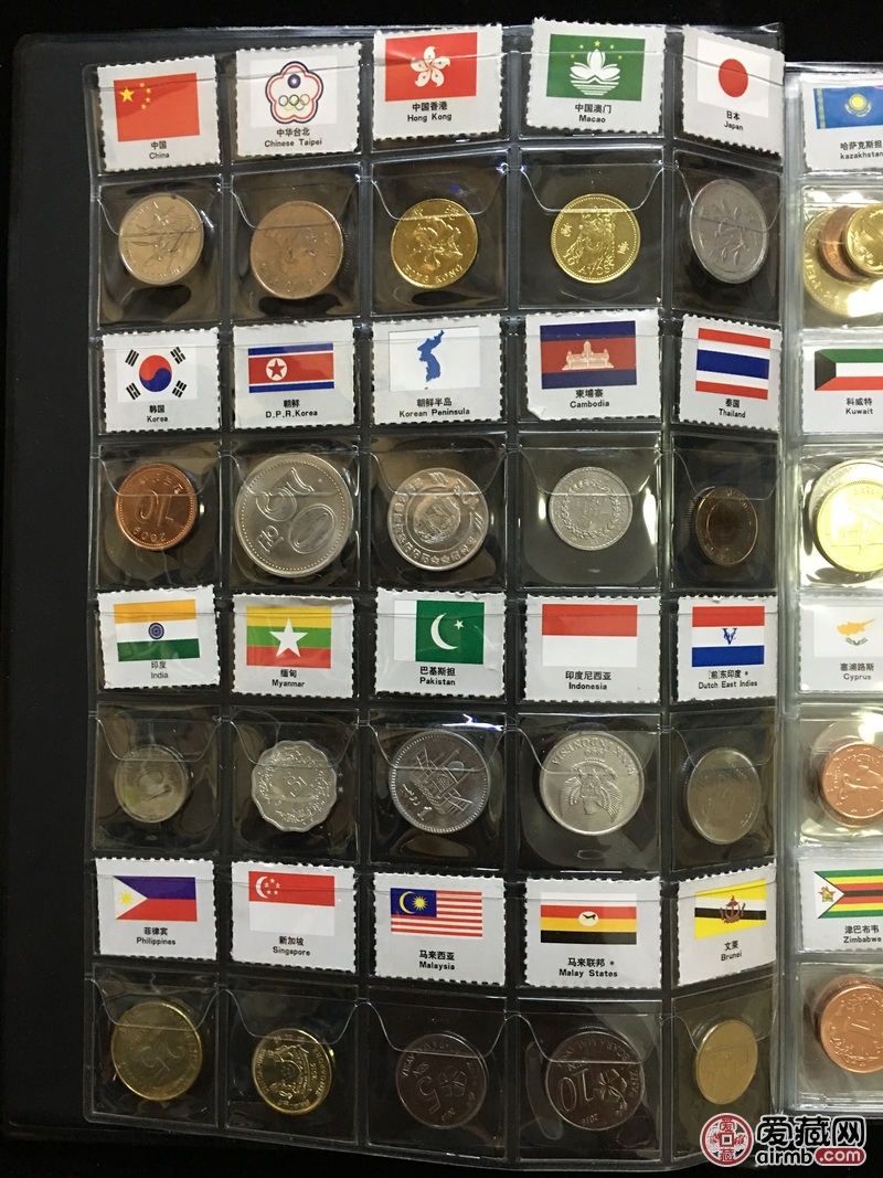 120国不重复120枚硬币带国