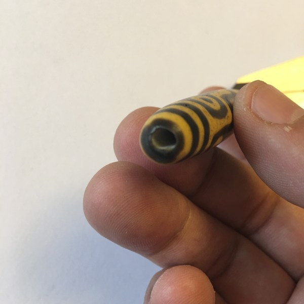 清代老料器九眼天珠本款老料器天珠保真保老收藏级珍品