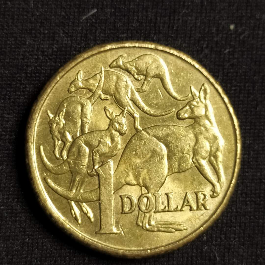澳大利亚袋鼠高值一元铜币一枚保真假一赔十并支持