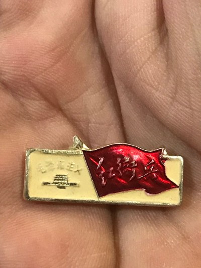 罕见红色收藏品,红卫兵胸章,证章,时间定格在196