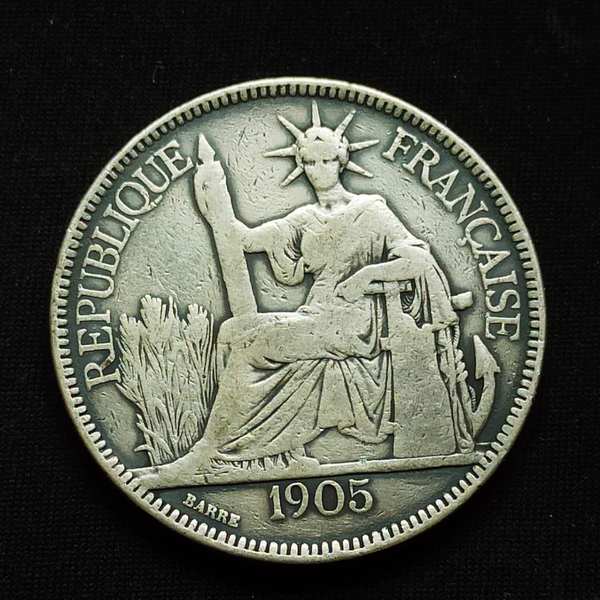 1905年坐洋版大银币银元一枚实物拍摄如图保