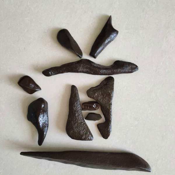 奇石拼字原石拼字道新疆戈壁变化泥石尺寸