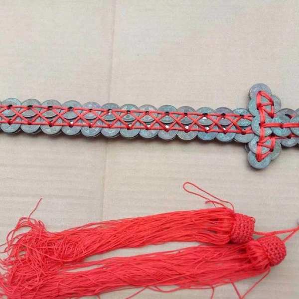 宋代铜钱108枚编制的铜钱剑全部包老保真收藏