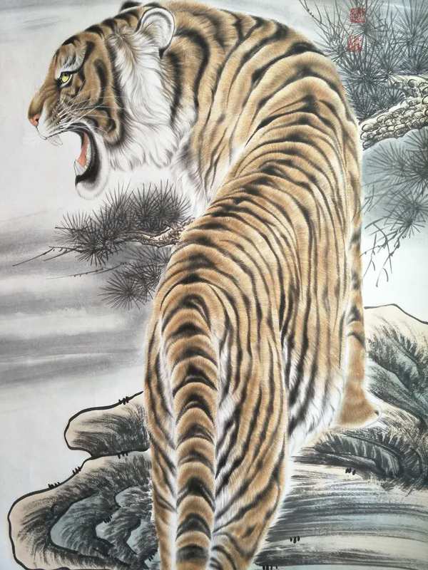 我的作品是河南省民权县画虎王王建民的作品作品长