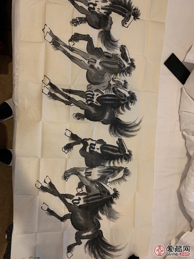 徐悲鸿的八骏图