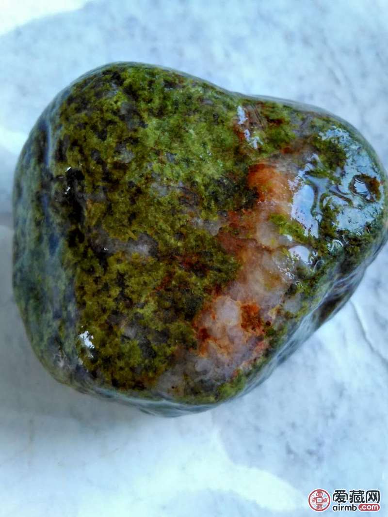 捡的绿石头,不知道只什么石头