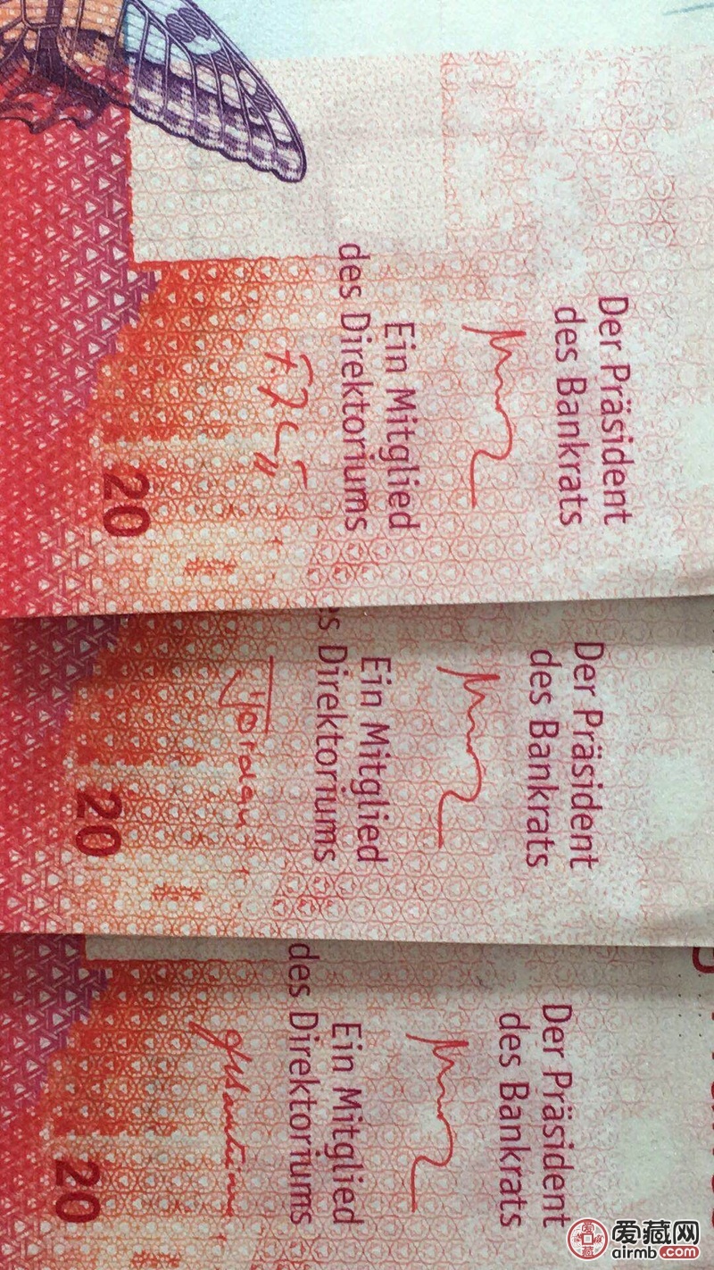 瑞士新版20法郎,纸币正面以洛