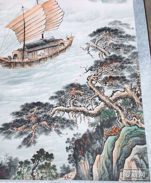 新品来袭,【一帆风顺】中堂画一幅!名家作品此画,画