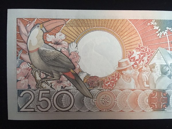 唯一的250元纸币!苏里南250元全新十连号抢拍